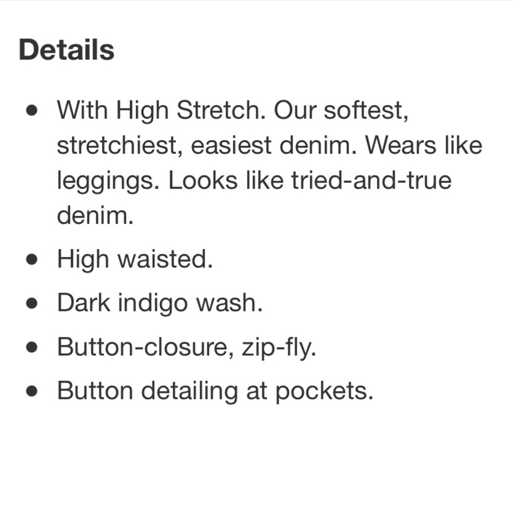 Gap High Rise True Skinny - Picture 7 of 7